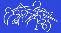 logo blu della banda musicale di Aosta