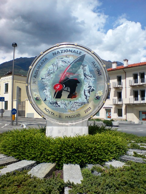 Opera a ricordo dell'Adunata Nazionale degli Alpini