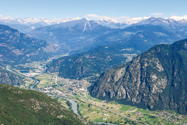 panorama di Aosta
