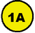 la scritta 1A dentro un cerchio giallo
