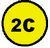 la scritta 2C dentro un cerchio giallo