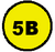 la scritta 5B dentro un cerchio giallo