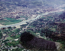 panorama di Aosta Ovest